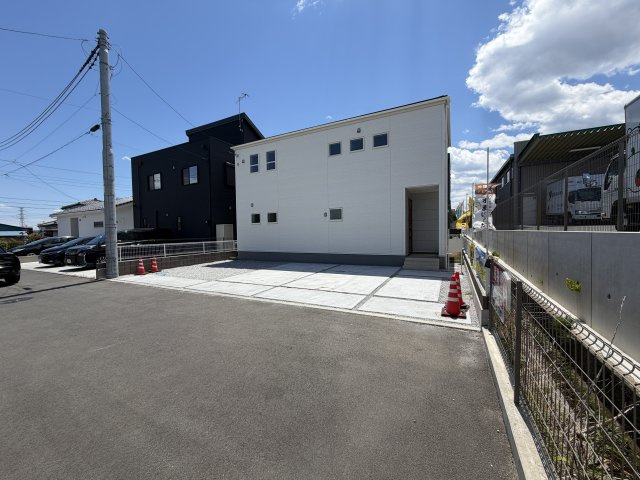 リーブルガーデンS渋川市行幸田第2　1号棟の外観|北面からの外観です。シンプルで落ち着いた外観です♪