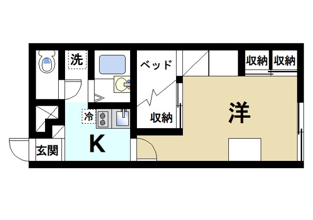 レオパレス俵口ヒルズの間取り|一人暮らしも快適に満喫できます
