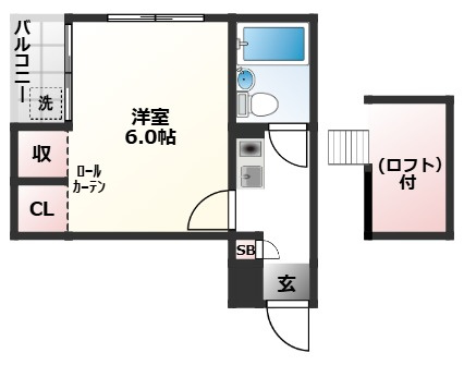 ルミナス町屋の間取り