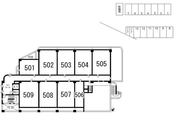 川崎市麻生区上麻生５丁目の賃貸マンションの区画図