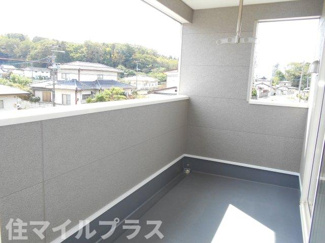 【バルコニー】 | 福島市松川町新築一戸建て4棟 | 広々としたバルコニーです