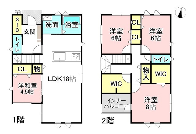 【間取り】 | 各務原市鵜沼朝日町4丁目