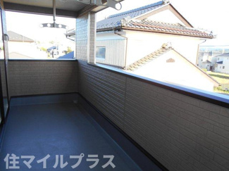 【バルコニー】 | 福島市松川町新築一戸建て4棟 | バルコニーからの眺めを楽しみながら食事をしませんか