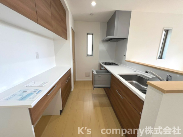 藤沢市辻堂東海岸1丁目　新築戸建　1号棟のキッチン|設備充実のシステムキッチン☆