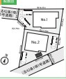 藤沢市辻堂東海岸1丁目　新築戸建　1号棟の区画図|1号棟です☆