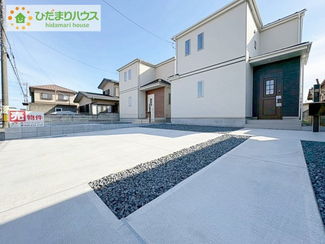 ひたちなか市牛久保2丁目　新築戸建　B号棟の駐車場|マイホームなら駐車場代がかかりません。しかも、自宅の駐車場で洗車ができます！今までコイン洗車に行っていた手間も省けて、節約にもつながります(^^♪