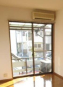 あけみ荘のバルコニー