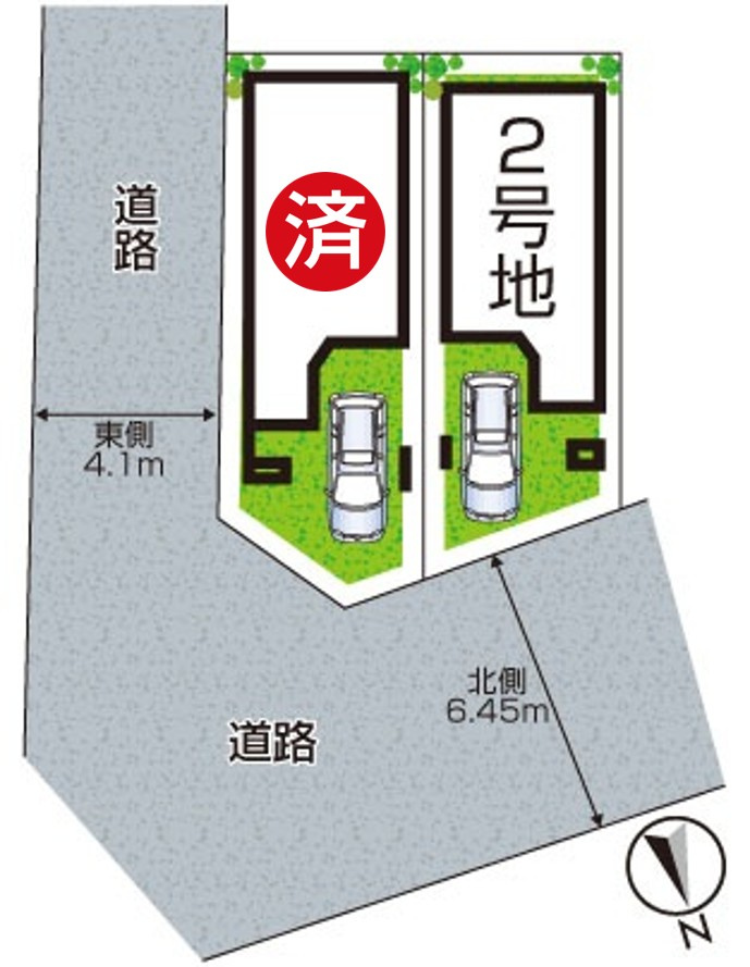 5(土)6(日)現地説明会！◆東大阪市中小阪　未入居　ラスト1邸の区画図|全２区画