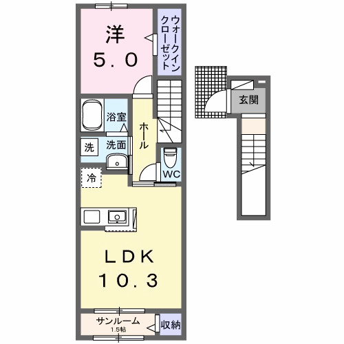 ハミルトン・Ａの間取り