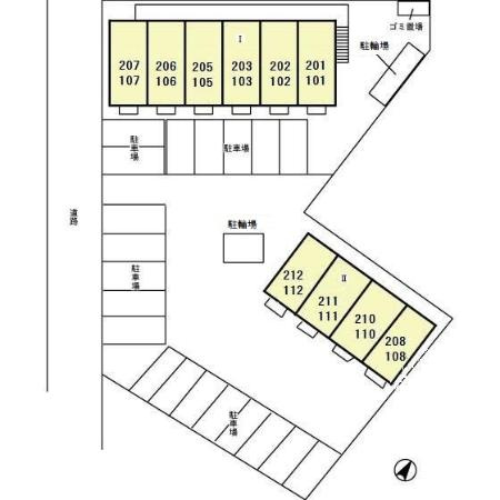 ヴォラーレ Ⅰの区画図
