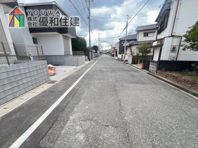 【前面道路含む現地写真】 | 新築戸建　明石市太寺天王町全３区画