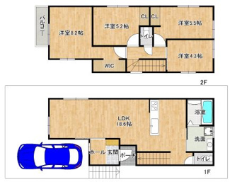 【間取り】 | 新築戸建　明石市太寺天王町全３区画 | ４ＬＤＫ