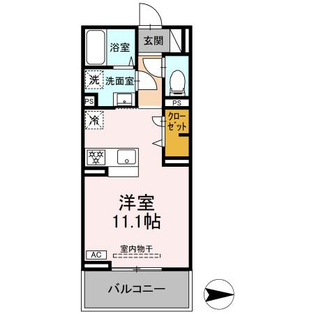 グレイスガーデンAの間取り