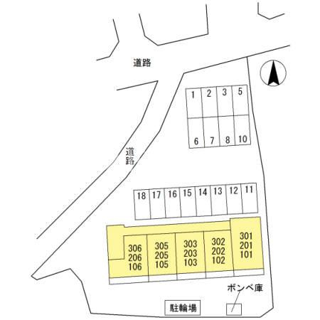 カーサ丸山の区画図|高崎、前橋エリアのお部屋探しはエンドスケープまで！お客様の理想お聞かせ下さい♪