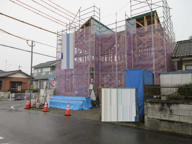【仲介手数料無料】新築戸建　深谷市東方町4-20-28（全1棟）の前面道路含む現地写真