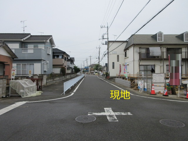 【仲介手数料無料】新築戸建　深谷市東方町4-20-28（全1棟）の前面道路含む現地写真