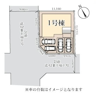 【仲介手数料無料】新築戸建　深谷市東方町4-20-28（全1棟）の区画図