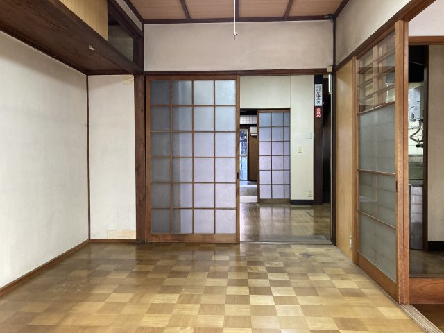 上清蔵口町京町屋の居間・リビング