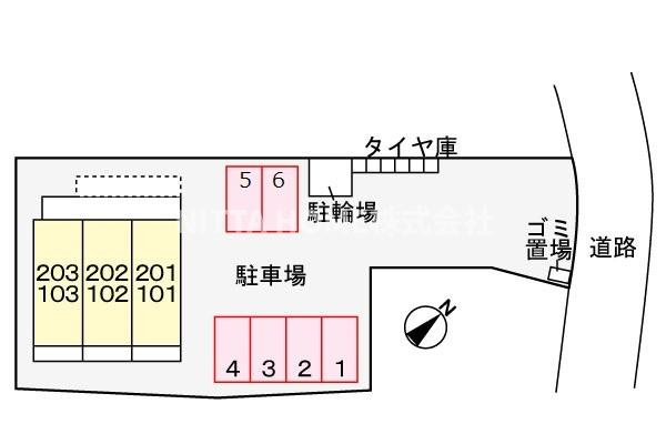 グリーン・テーブルの区画図|角部屋です□