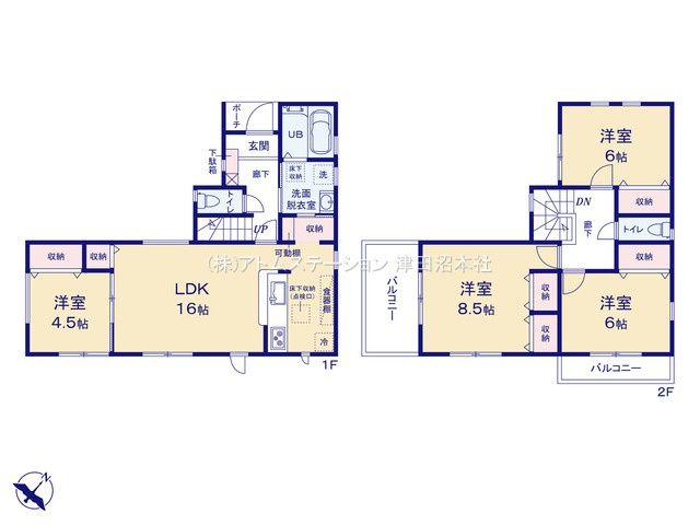 【間取り】 | アトムセレクト船橋市松が丘4期　1号棟