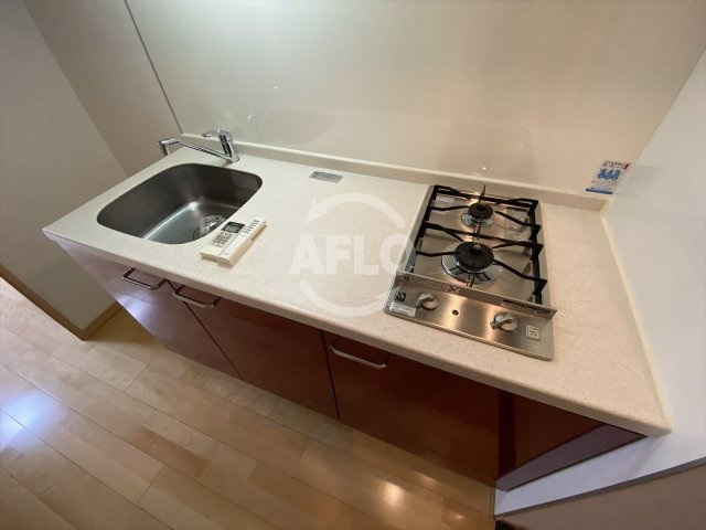 ドルチェヴィータ北浜のキッチン|ドルチェヴィータ北浜　2口ガスシステムキッチン