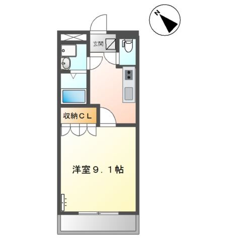 ブルーサンズ　セントラルの間取り