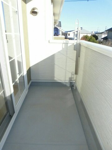 パークサイドＢのバルコニー|落ち着いた時間を過ごせるバルコニーです