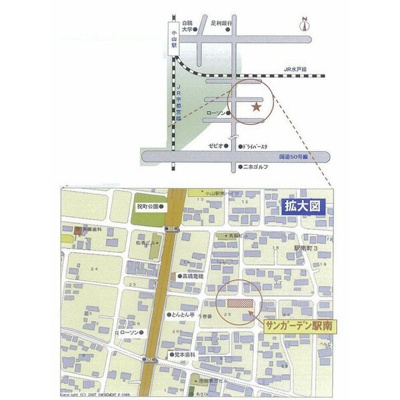 【地図】 | サンガーデン駅南B