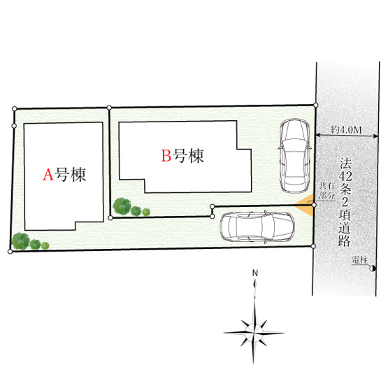 【区画図】 | ご家族様のプライベート空間が確保できる素敵な間取りです。また敷地ゆったりですので、おうち時間を楽しむのにもぴったりですね♪
