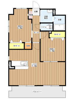 ラ・セゾン・クレールの間取り