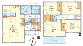 【間取り】 | 練馬区西大泉3期　全2棟　1号棟 | 練馬区西大泉3期　全2棟　1号棟