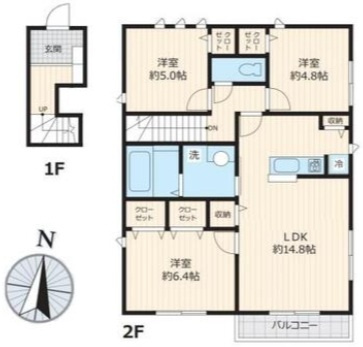 メゾンシャルムの間取り