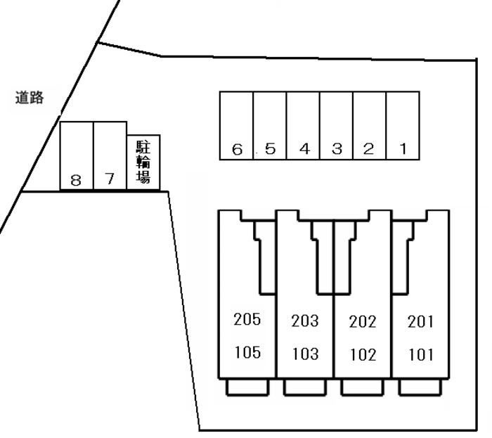 サンハイツときわの区画図