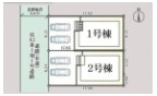 佐賀市光　第８　1号棟の区画図