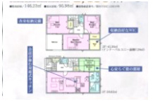 佐賀市光　第８　1号棟の間取り|2号棟