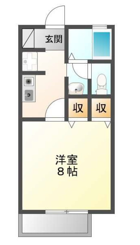 シャンテ・ラ・ヴィ北島 EASTの間取り