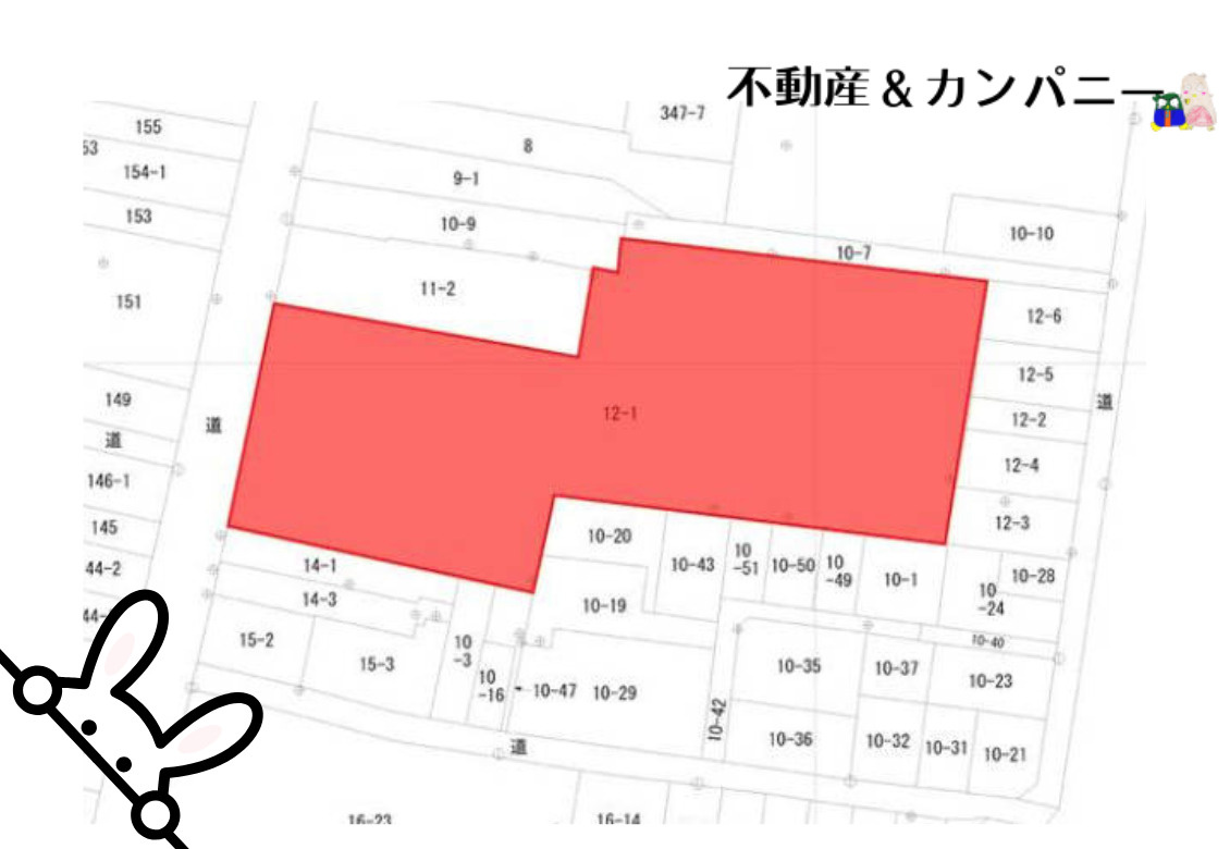 伊予市灘町の売地の土地図