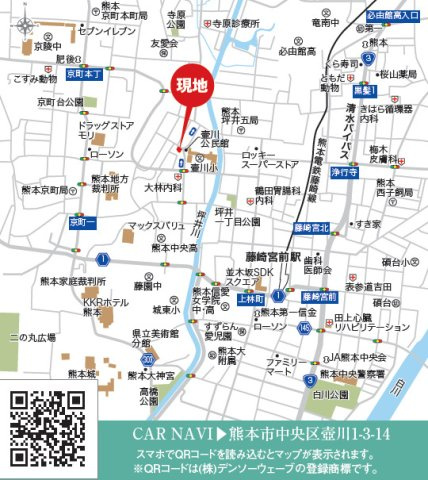 リナージュ／中央区壷川1丁目第1期／1号棟の地図