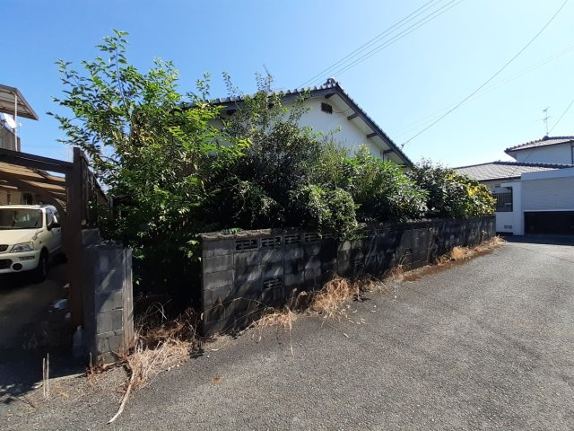 八代市鏡町下有佐の売地の前面道路含む現地写真