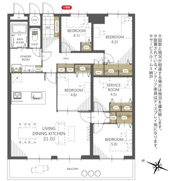 ホワイトキャッスル下到津☆仲介手数料無料☆の画像