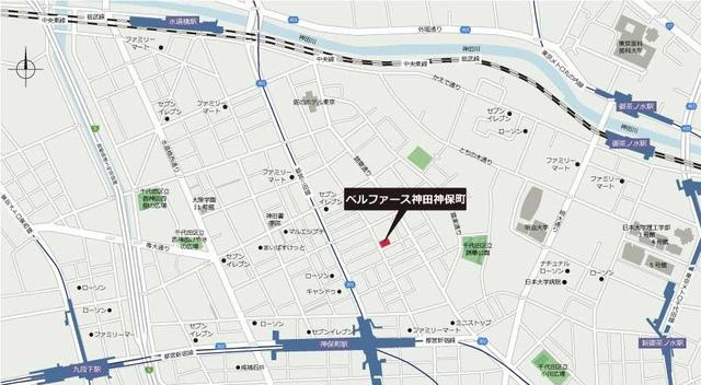 ベルファース神田神保町の地図