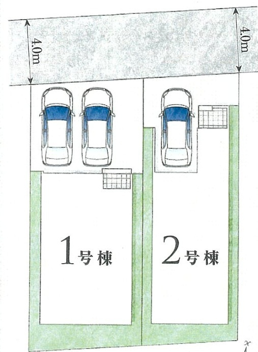 GRAFARE　所沢市けやき台　全2棟　の区画図