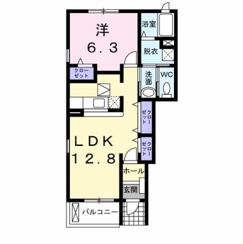 ラッフィナート・カーサ壱番館の間取り