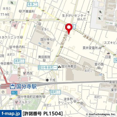 【地図】 | フェニックス国分寺弐番館