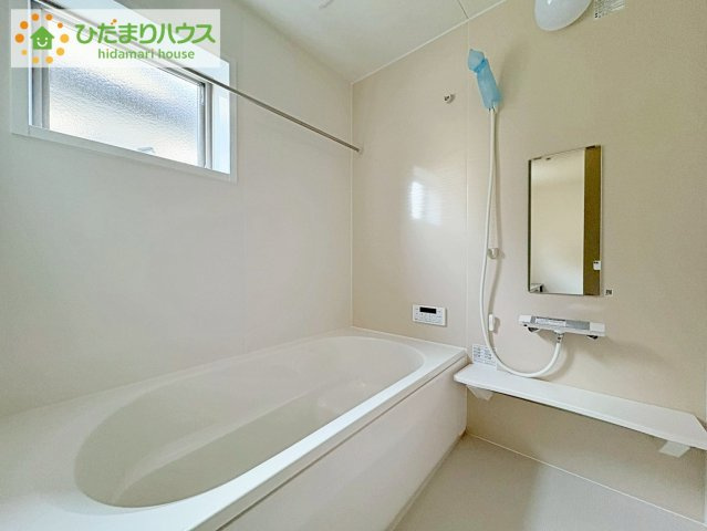 ひたちなか船窪第2　新築戸建の浴室|大人が足を伸ばしても十分な広さ！一人でゆっくりくつろぐ時間も大切です！