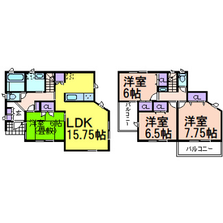 【間取り】 | 鹿沼市千渡 | 〇間取り〇
4LDK