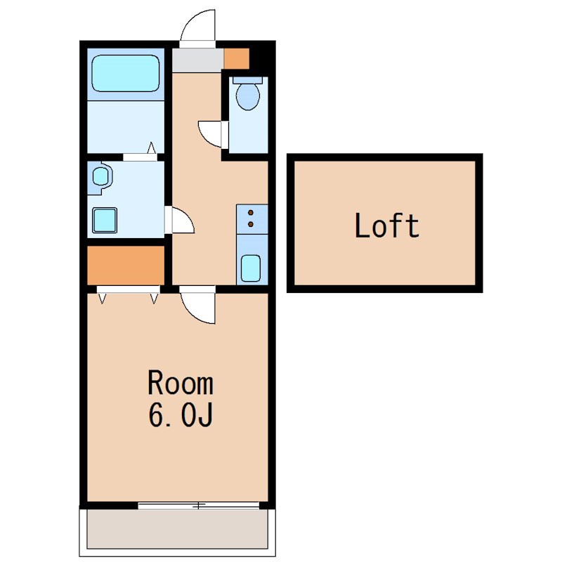 杉並区堀ノ内２丁目のアパートの間取り