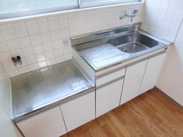 パークハイムのキッチン|2口ガスコンロ設置可です。