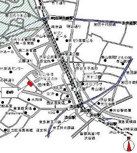 【地図】パークアクシス渋谷神南