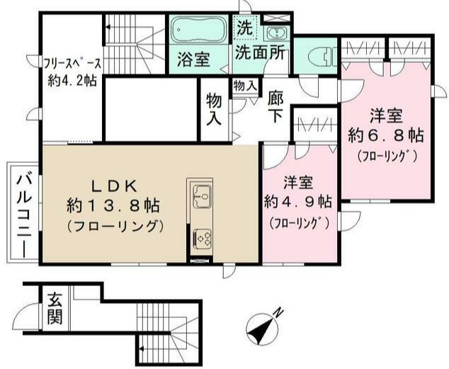 MOCX南台テラスの間取り